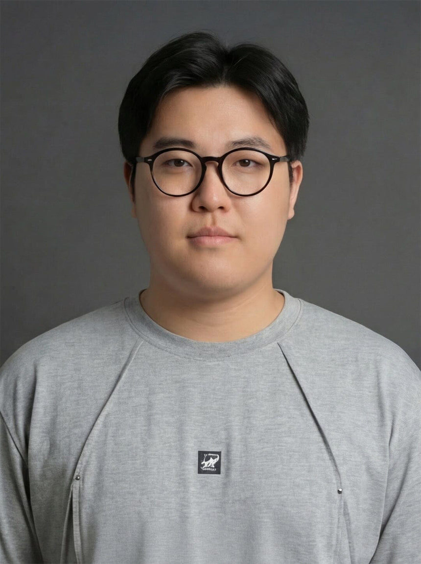 Grey Faux Flat Look Cut and Sew T-shirt T-Shirts Fugazee