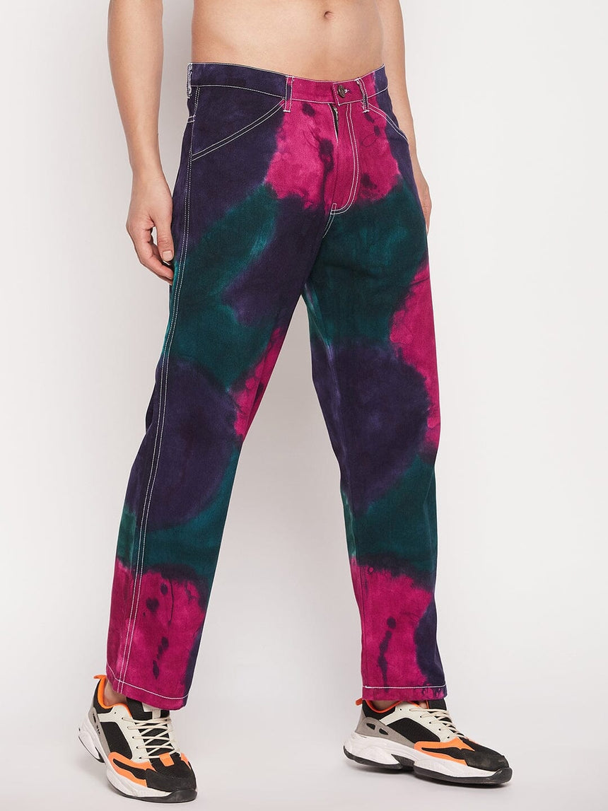 Navy Tri Colour Carpenter Pants Trousers Fugazee