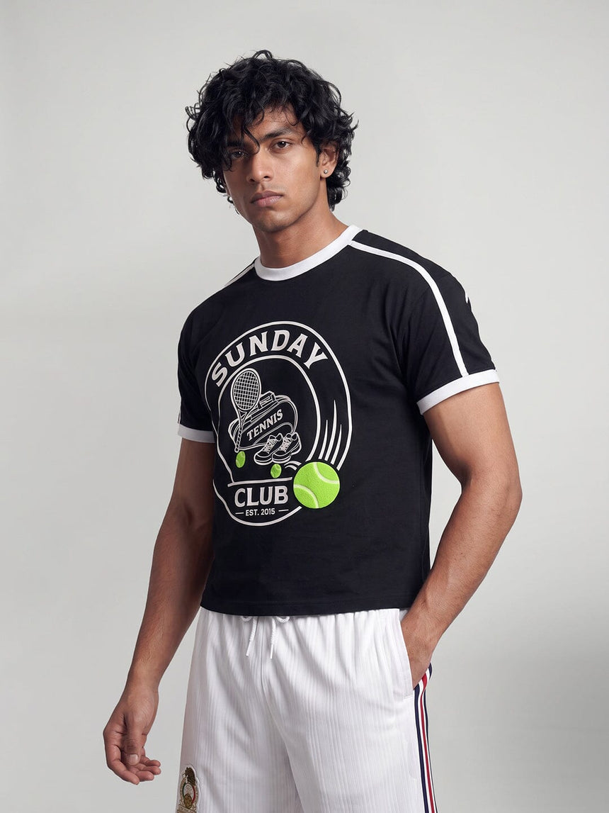 Black Sunday Club Ringer Tshirt T-Shirts Fugazee