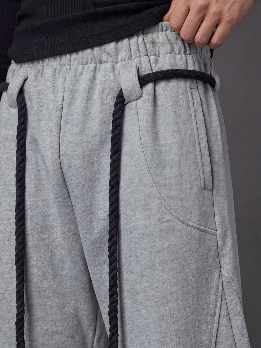 Grey Urban Knot Barrel Fit Trackpants Trackpants Fugazee