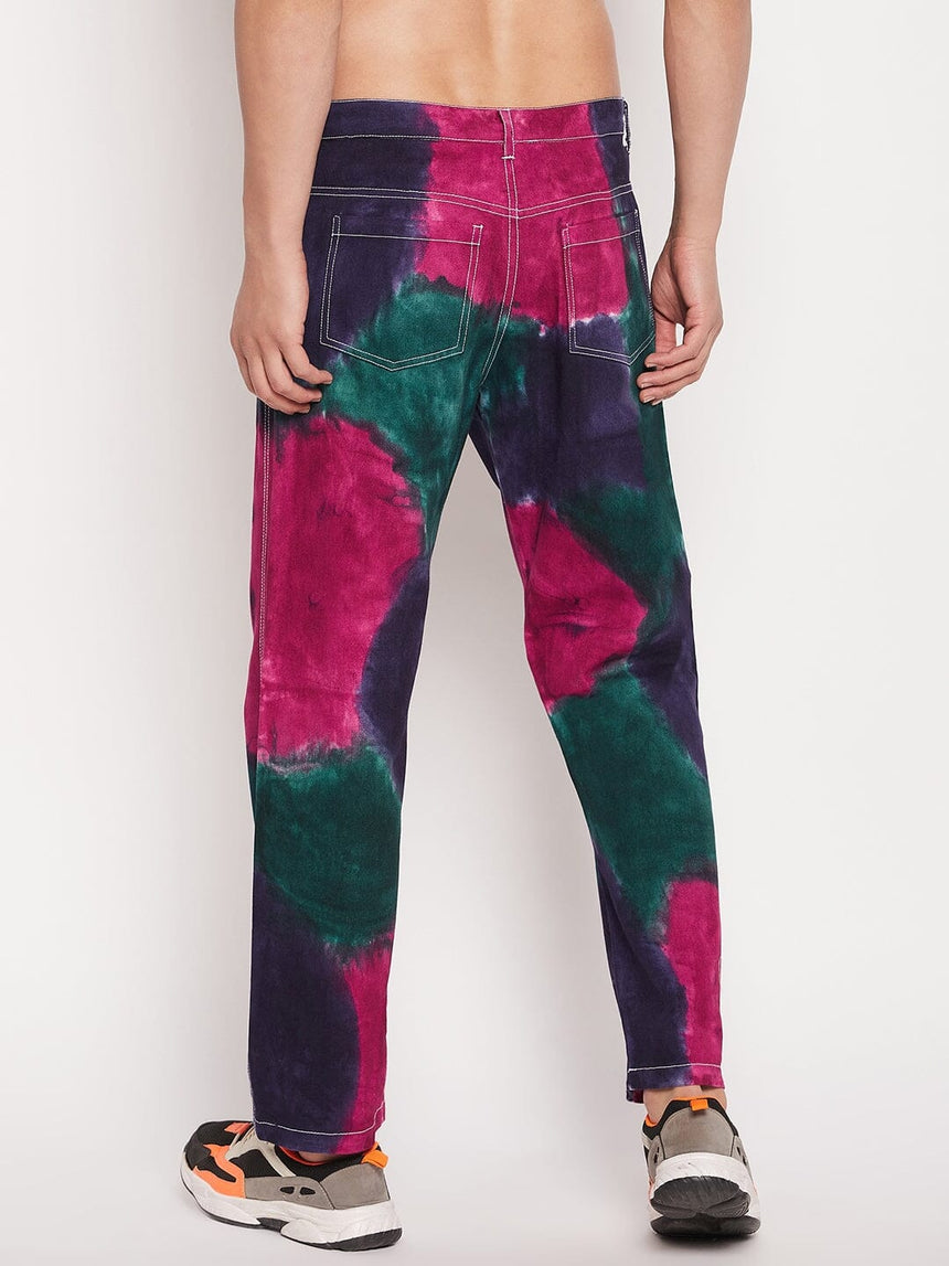 Navy Tri Colour Carpenter Pants Trousers Fugazee