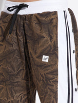 Brown Grunge Wash Snapbutton Trackpants Trackpants Fugazee 