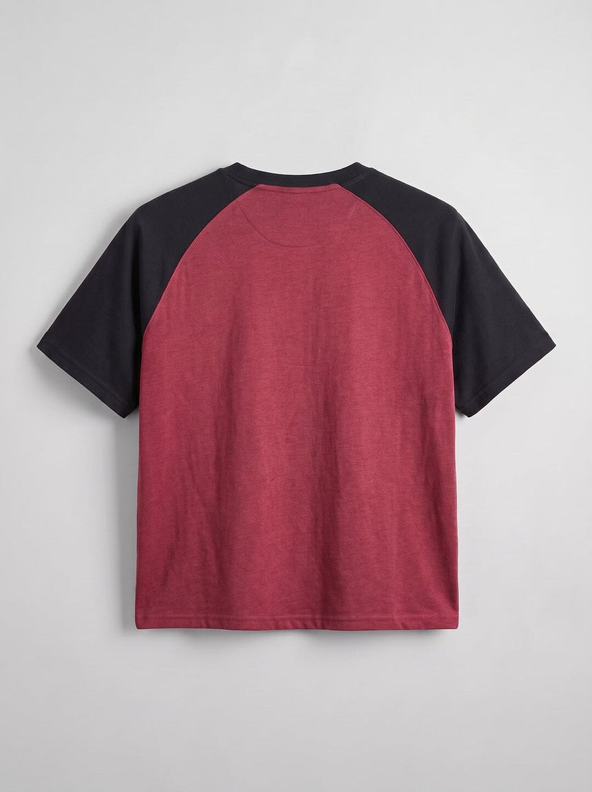 Rust Melange Raglan Cropped Tshirt T-Shirts Fugazee