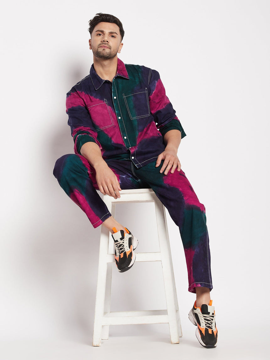 Navy Tri Colour Carpenter Pants Trousers Fugazee