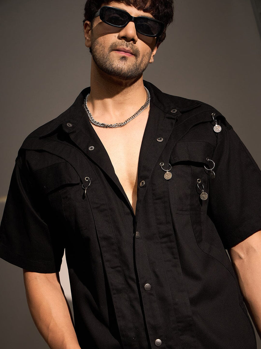 Black Rings Gothic Shacket Shackets Fugazee