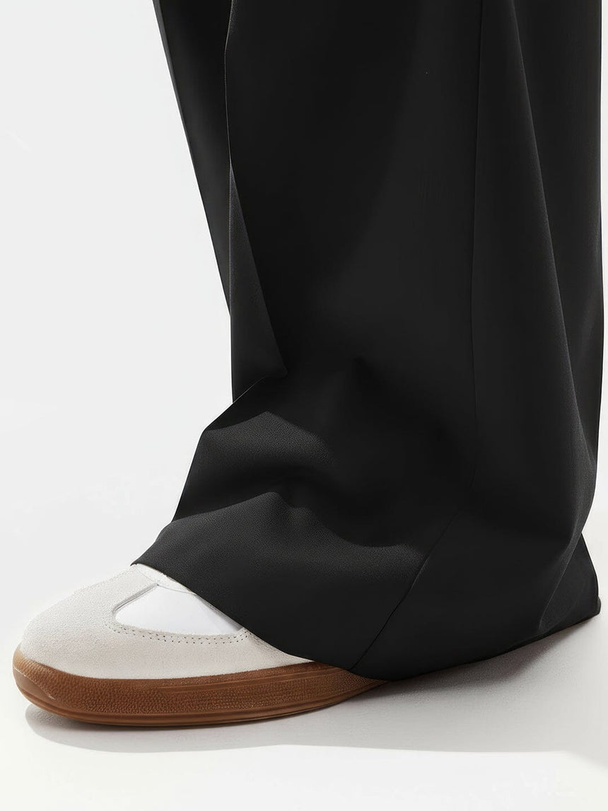 Black Highwaisted Bell Bottom Trousers Trousers Fugazee