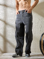Black Pleated Rivet Denim Jeans Fugazee