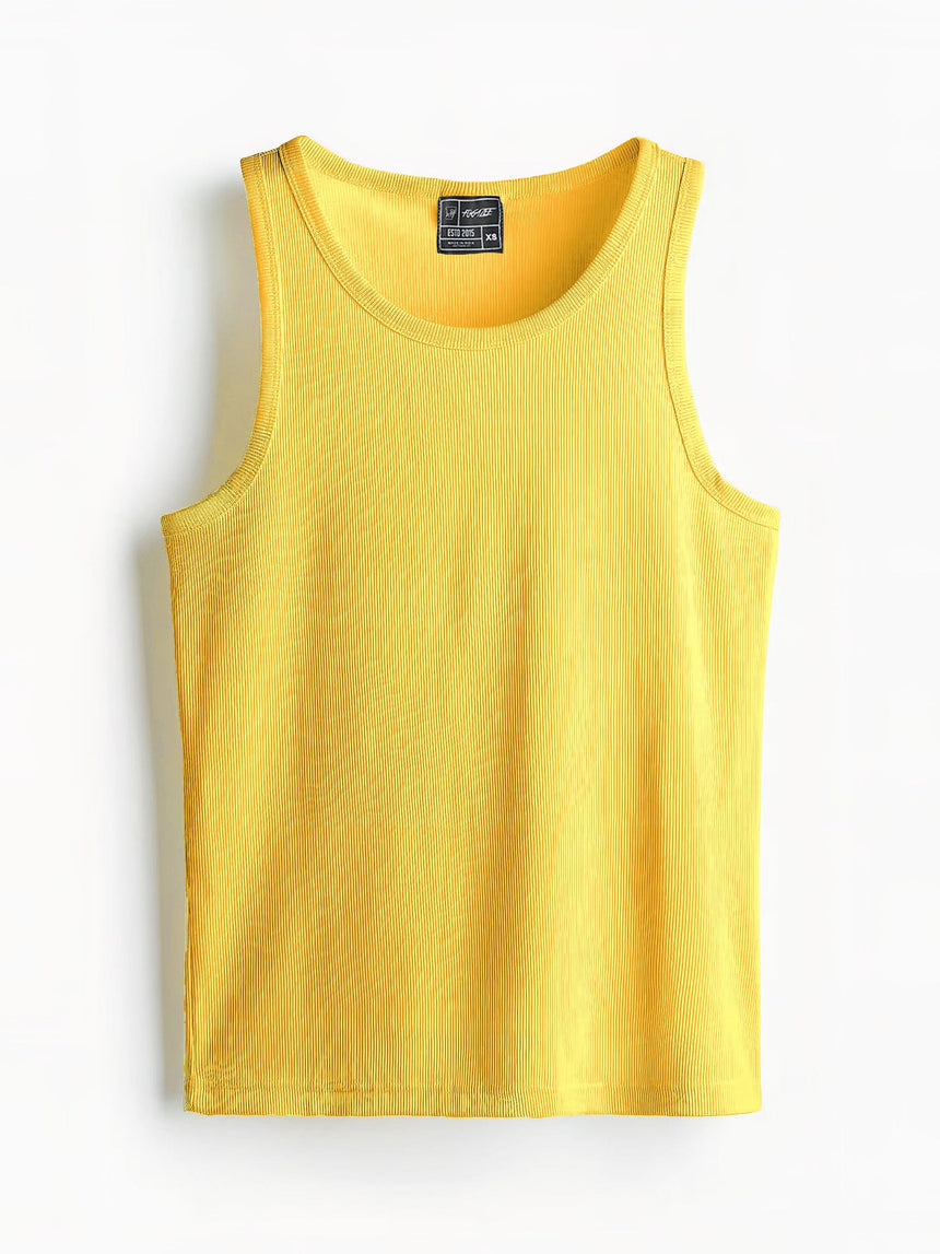 Solid Ribbed Vest Pack Of 3 T-Shirts Fugazee