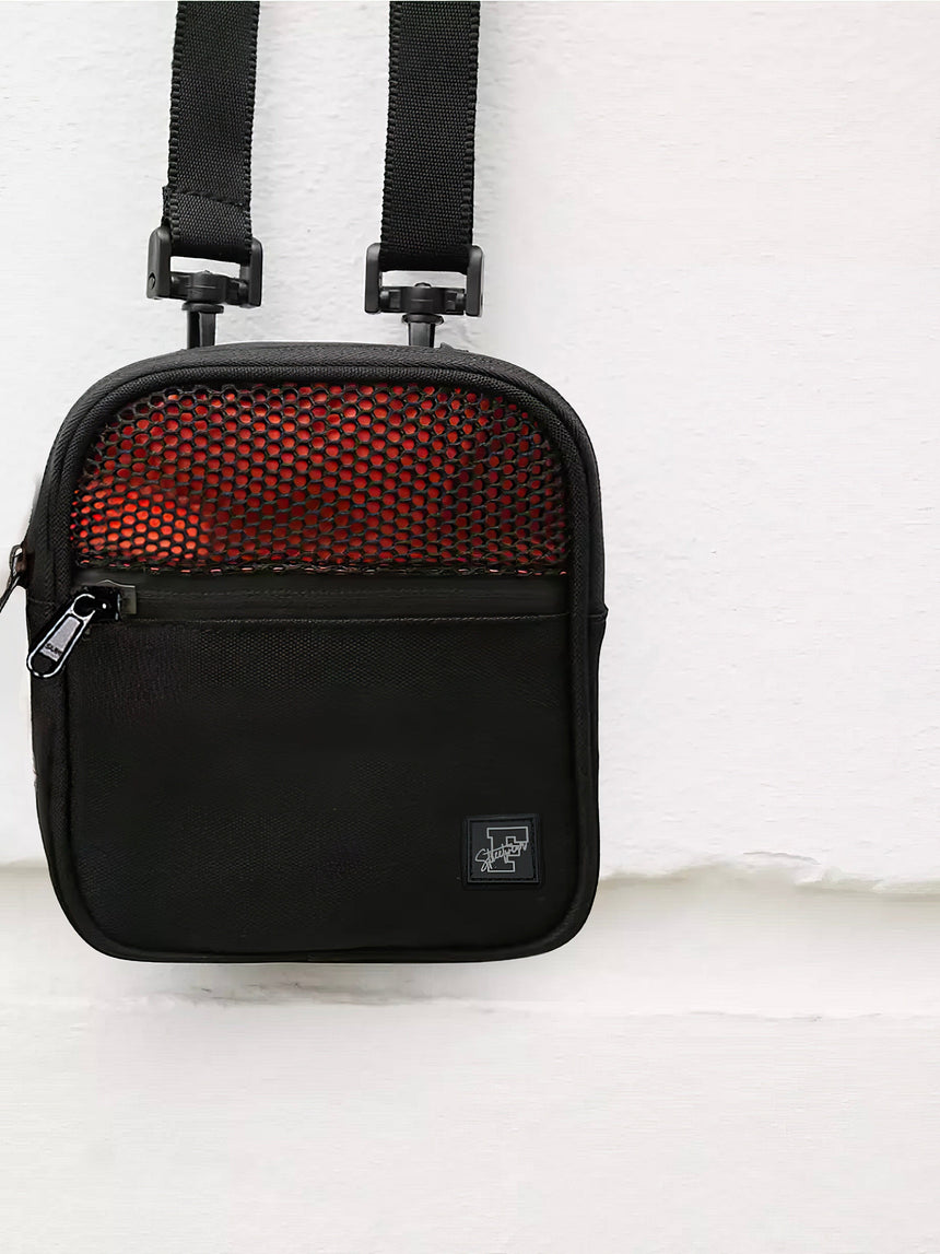 Black & Orange Sling Bag Bag Fugazee
