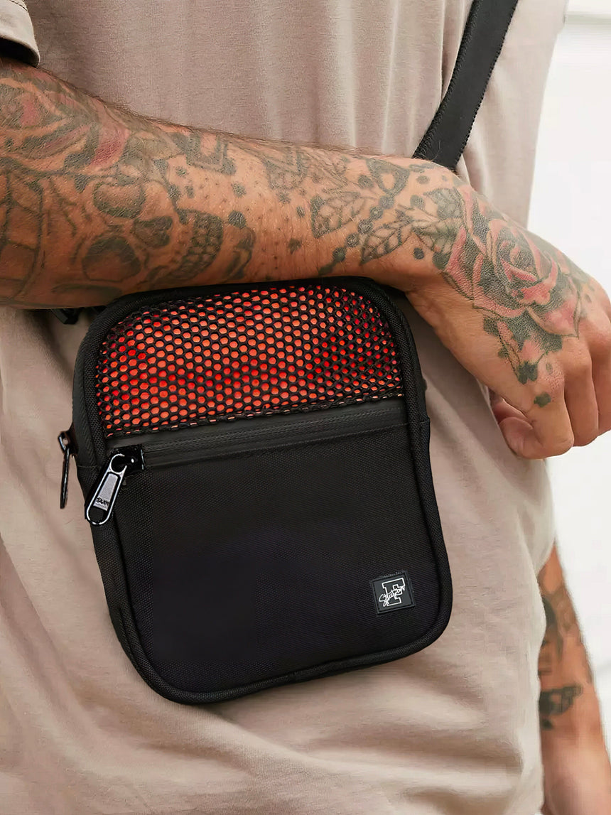 Black & Orange Sling Bag Bag Fugazee