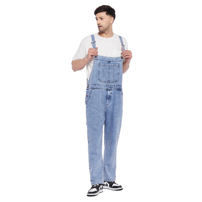 Blue Baggy Carpenter Dungaree Dungarees Fugazee
