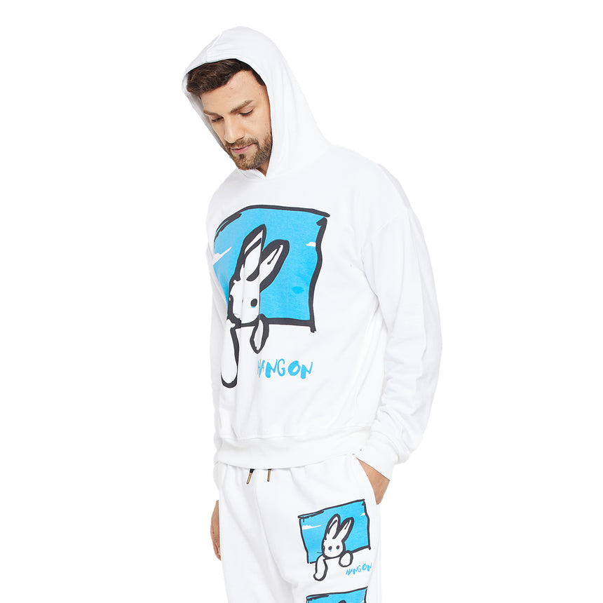 Hang On Oversized Hooded Sweatshirt Sweatshirts Fugazee