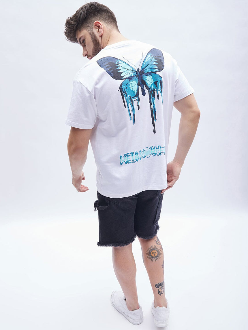 Drip Butterfly Oversized Tshirt T-shirts Fugazee 