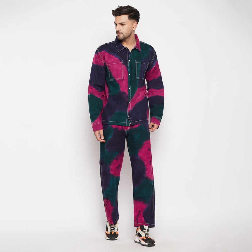 Navy Tri Colour Carpenter Pants Trousers Fugazee