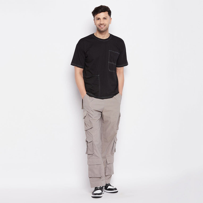 Grey Tactical Cargo Trackpants Trackpants Fugazee