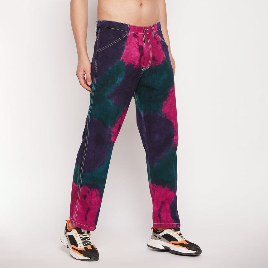 Navy Tri Colour Carpenter Pants Trousers Fugazee