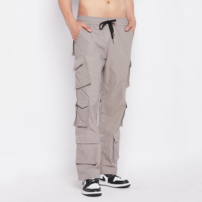 Grey Tactical Cargo Trackpants Trackpants Fugazee