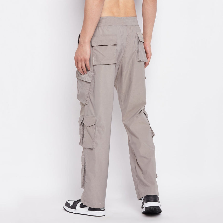 Grey Tactical Cargo Trackpants Trackpants Fugazee