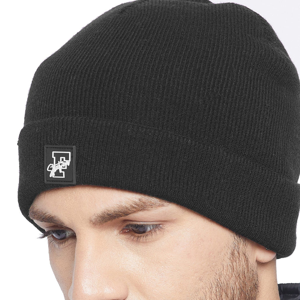 Black Fisherman Beanie Buy Unisex Beanie Fugazee FUGAZEE