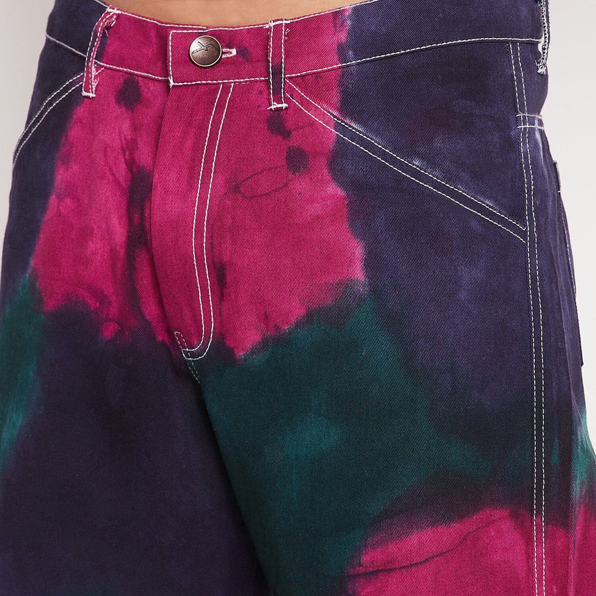 Navy Tri Colour Carpenter Pants Trousers Fugazee