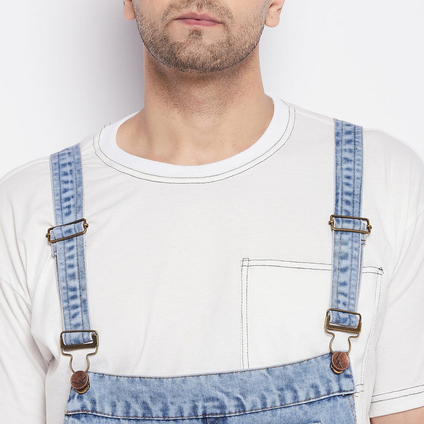 Blue Baggy Carpenter Dungaree Dungarees Fugazee