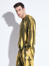 Olive & Yellow Tie Dye Sweatshirt