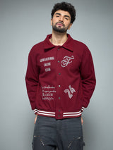 Maroon Generational Talent Varsity Jacket Jackets Fugazee 