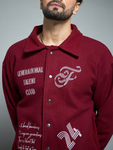 Maroon Generational Talent Varsity Jacket Jackets Fugazee 