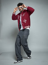 Maroon Generational Talent Varsity Jacket Jackets Fugazee 