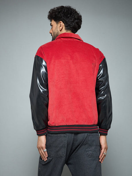 Red Corduroy 25 Applique Jacket Jackets Fugazee 