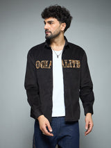 Black Socialite Corduroy Shirt Shirts Fugazee 