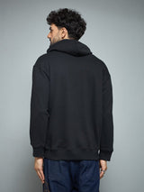 Black Nocturnal Oversized Hoodie Sweatshirts Fugazee 