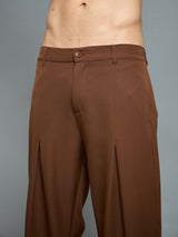 Brown Minimalist Korean Clothing Set