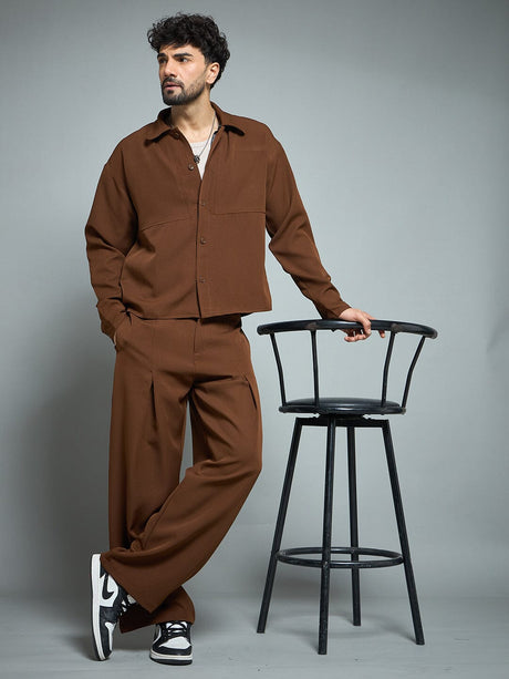 Brown Minimalist Korean Clothing Set Clothing Set Fugazee 
