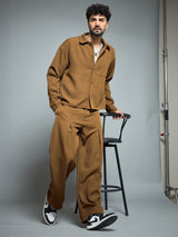 Tan Minimalist Korean Clothing Set Clothing Set Fugazee 