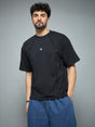 Black Faux Flat Look Cut & Sew Tshirt T-Shirts Fugazee 