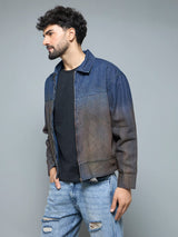 Denim Vintage Wash Harrington Jacket Jackets Fugazee 