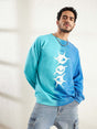 Blue Ombre Oversized Sweatshirt Sweatshirts Fugazee 