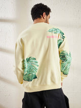 Cream Nurture Graphic Oversized Sweatshirt