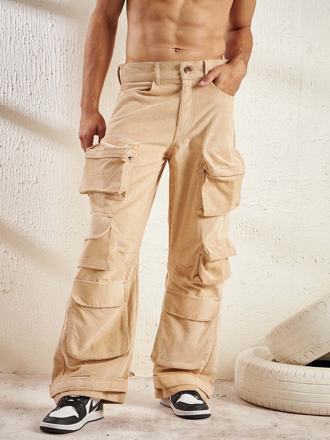 Buy SSoShHub Men's Cotton Regular Fit 6 Pocket Cargo Pants Regular Fit  Online at Best Prices in India - JioMart.