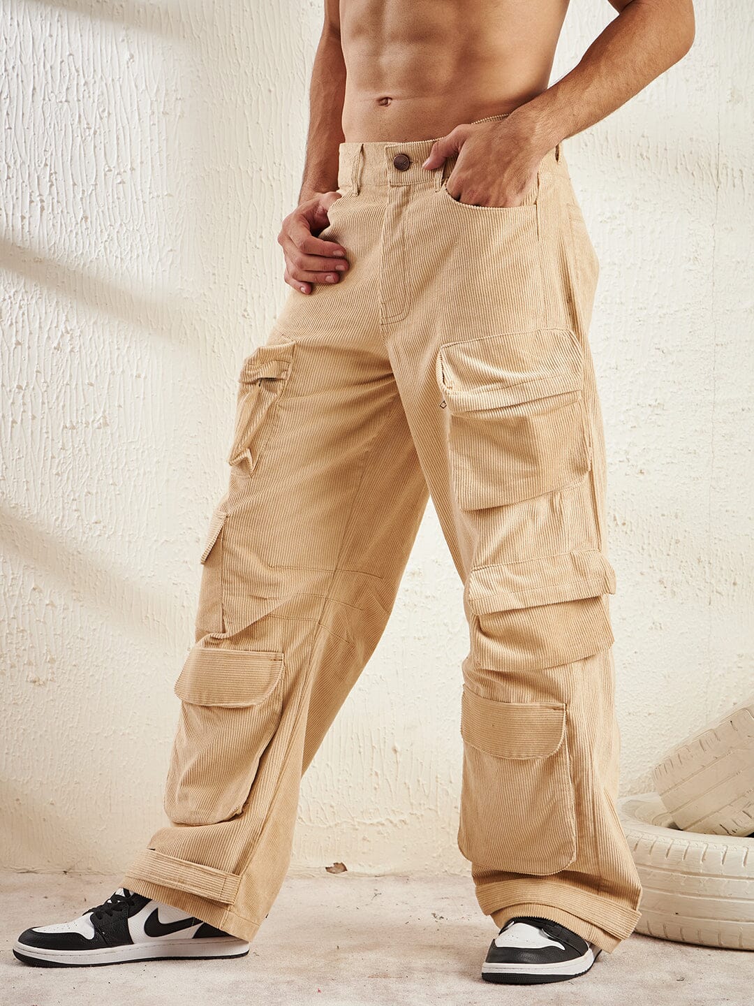 Cargo Pants for Mens Drawstring Elastic Waist Baggy Wide Leg Jogger Cargo  Sweatpants with Pockets A Grey at Amazon Men's Clothing store