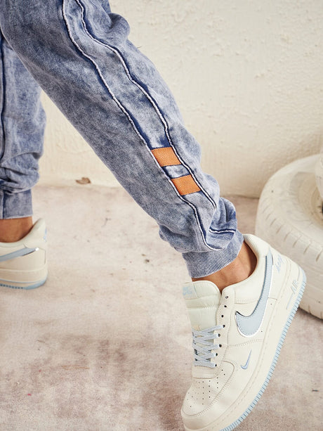 Indigo Relaxed Fit Denim Joggers Trackpants Fugazee 