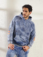 Indigo Oversized hooded Sweatshirt Sweatshirts Fugazee 