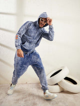 Indigo Oversized hooded Sweatshirt Sweatshirts Fugazee 