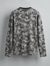 Grey Camo Waffle Longsleeve Tshirt T-Shirts Fugazee 