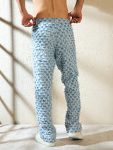 Blue Checkered Distressed Jeans Jeans Fugazee 