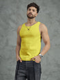 Chrome Yellow Ribbed Vest T-Shirts Fugazee 