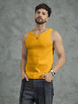 Chrome Yellow Ribbed Vest T-shirts Fugazee 