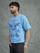 Sky Lisbon Graphic Oversized Tshirt T-shirts Fugazee 