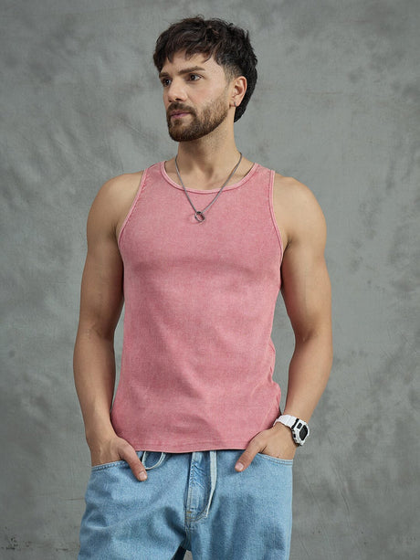 Ribbed Dyed Vest Pack Of 3 T-Shirts Fugazee 